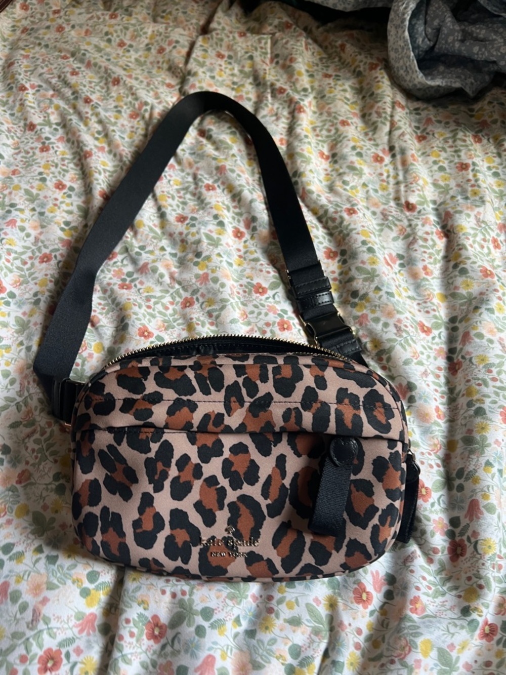 kate spade Leopard Print Crossbody Bag - Brown/Black